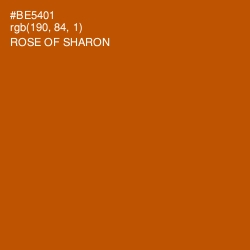 #BE5401 - Rose of Sharon Color Image